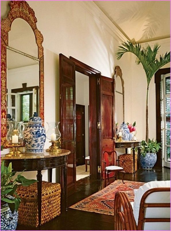 British Colonial Style Incorporates Traditional Themes Mixed With