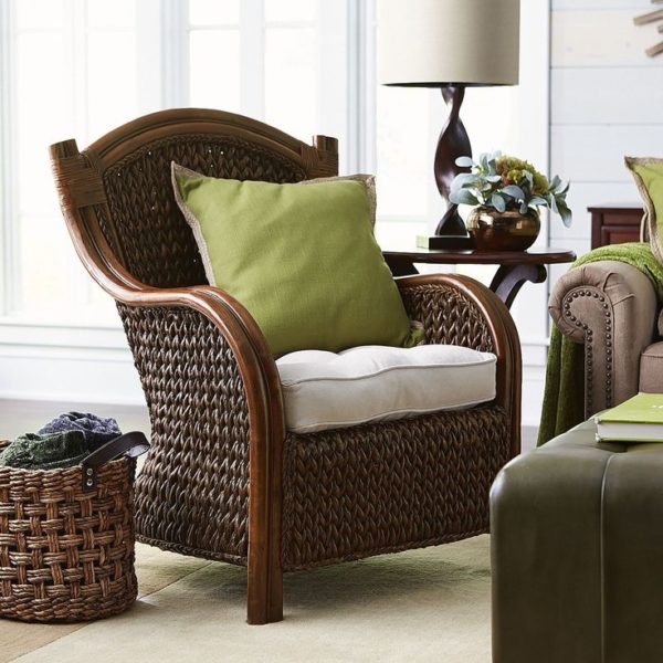 King Brown Wicker Armchair Pier 1 Imports Colonial Furniture