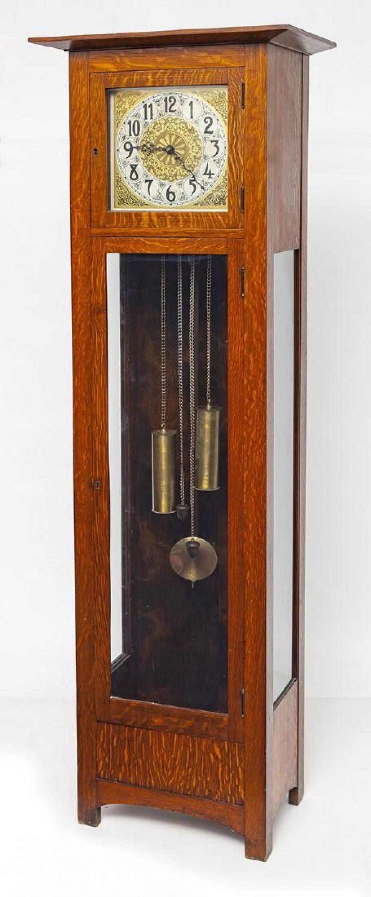 Royal Furniture Company Arts Crafts Tall Case Clock Lot 0176